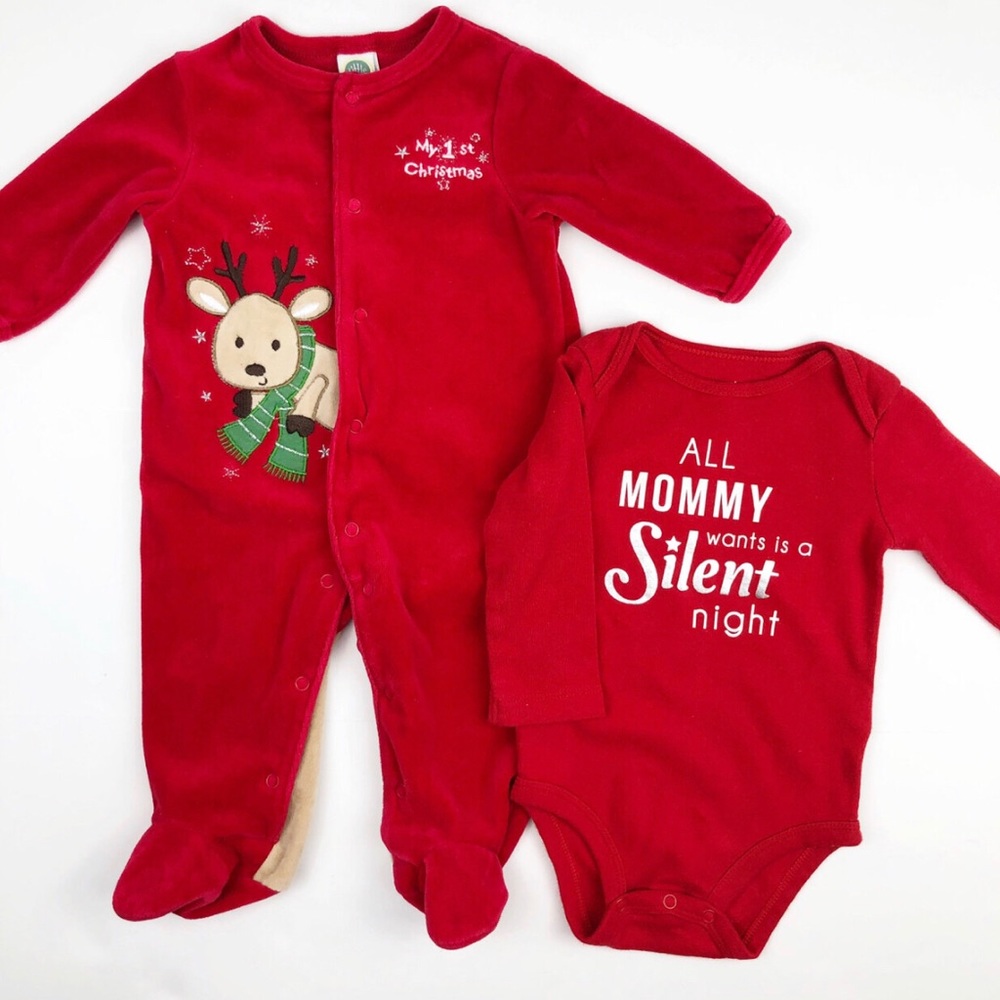 Carters & Little Me Christmas Bundle 1st Christmas Sleeper